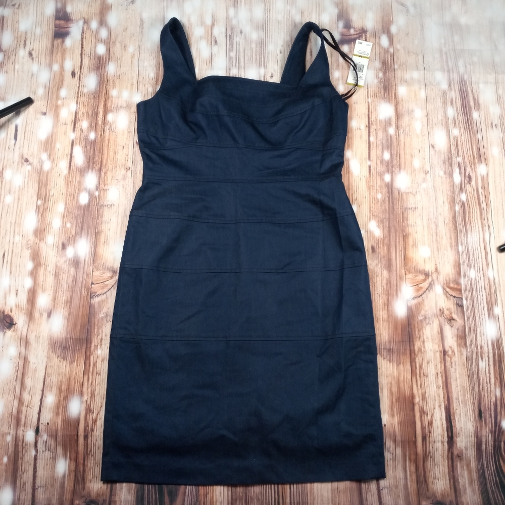 NWT EVAN PICONE WOMEN'S NAVY BLUE SLEEVELESS DRESS SIZE 14